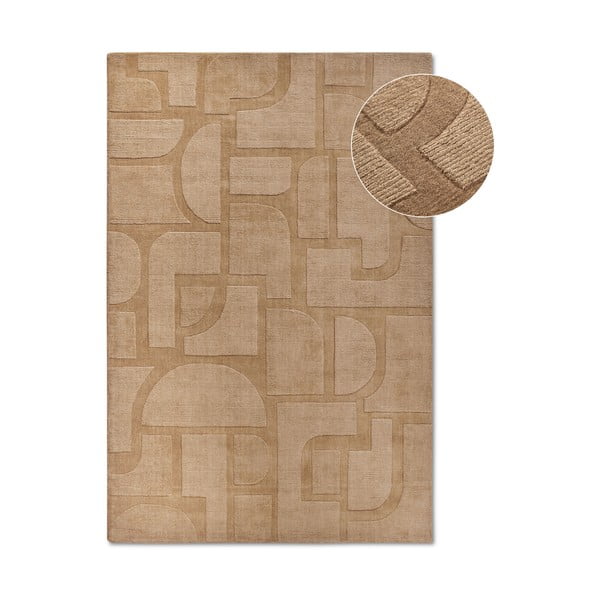 Bēšs ar rokām darināts vilnas paklājs 120x170 cm Alexis – Villeroy&Boch