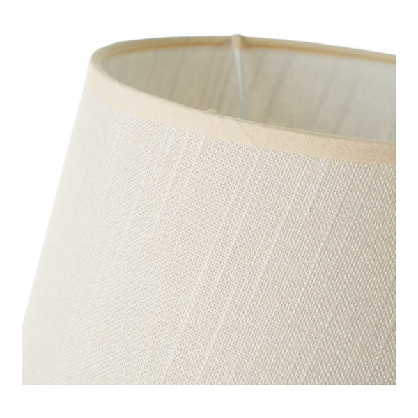 Melna/krēmkrāsas galda lampa ar auduma abažūru (augstums 38,5 cm) – Casa Selección-image-2