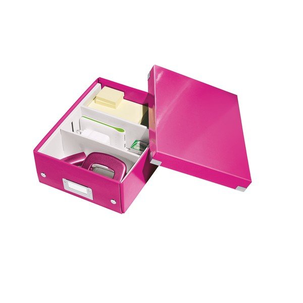 Rozā kaste ar organizatoru Leitz Click&Store, garums 28 cm-image-4