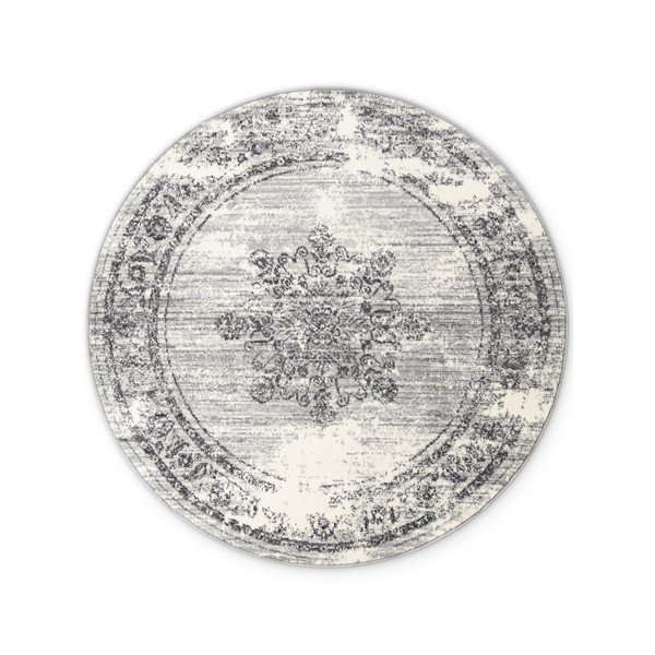 Pelēks/krēmkrāsas apaļš paklājs ø 120 cm Gloria Lydia – Hanse Home