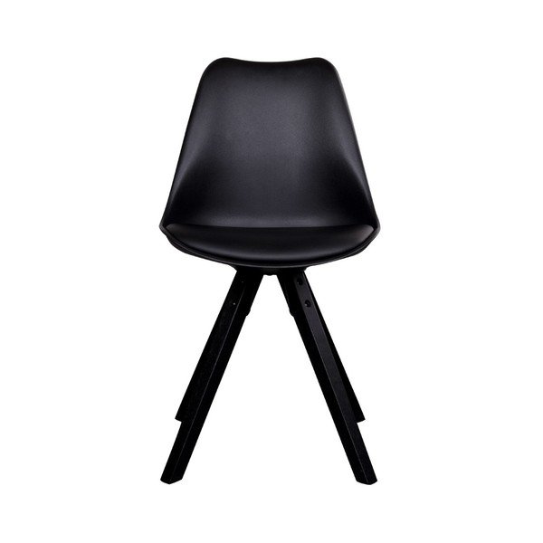 2 melnu krēslu komplekts ar melnām kājām House Nordic Bergen-image-3