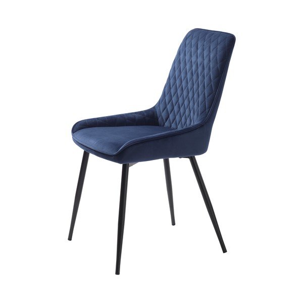 Zils samta pusdienu krēsls Milton – Unique Furniture-image-1