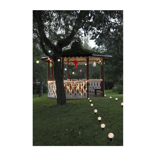 Sarkana āra LED laterna ar saules baterijām Star Trading, ø 30 cm-image-4