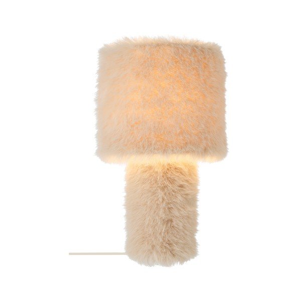 Krēmkrāsas tekstila galda lampa (augstums 46 cm) Fay – Ellos Home-image-3