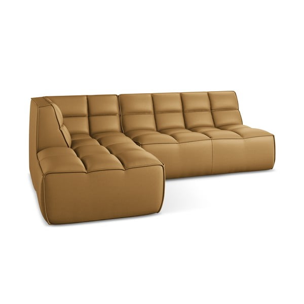 Modulārais stūra dīvāns no ādas imitācijas Kalai – Makamii-image-2