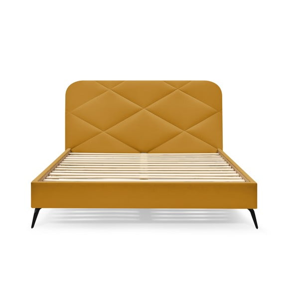 Polsterēta divvietīga gulta ar redelēm 160x200 cm Prune – Bobochic Paris-image-3