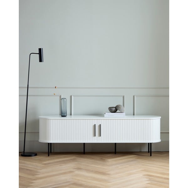 Balts TV galdiņš 180x56x45 cm Nola – Unique Furniture-image-1