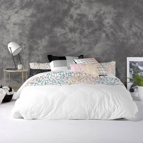 Kokvilnas segas pārvalks Blanc Net, 200 x 200 cm-image-1