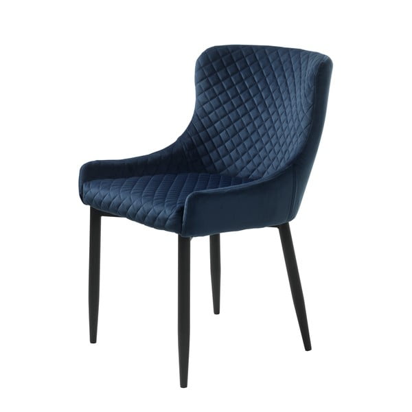 Tumši zils polsterēts krēsls Unique Furniture Ottowa