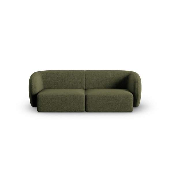 Zaļš dīvāns no šenila auduma 188 cm Paolo – Milo Casa