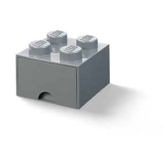 Bērnu tumši pelēka uzglabāšanas kaste ar atvilktni LEGO®