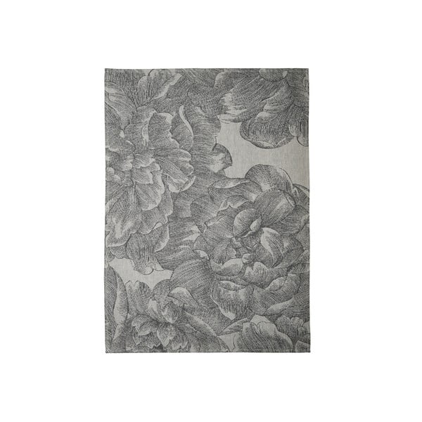 Pelēks kokvilnas virtuves dvielis Södahl Rose, 50 x 70 cm