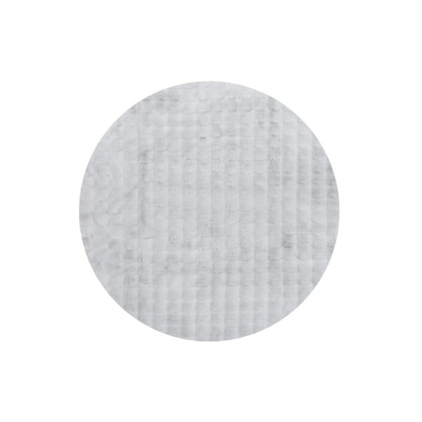 Gaiši pelēks mazgājams apaļš paklājs ø 150 cm Bubble Grey – Mila Home