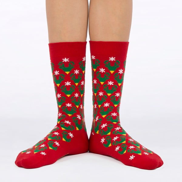 Zeķes Ballonet Season´s Greetings Socks Card with Caribou, 36-40 izmērs-image-2