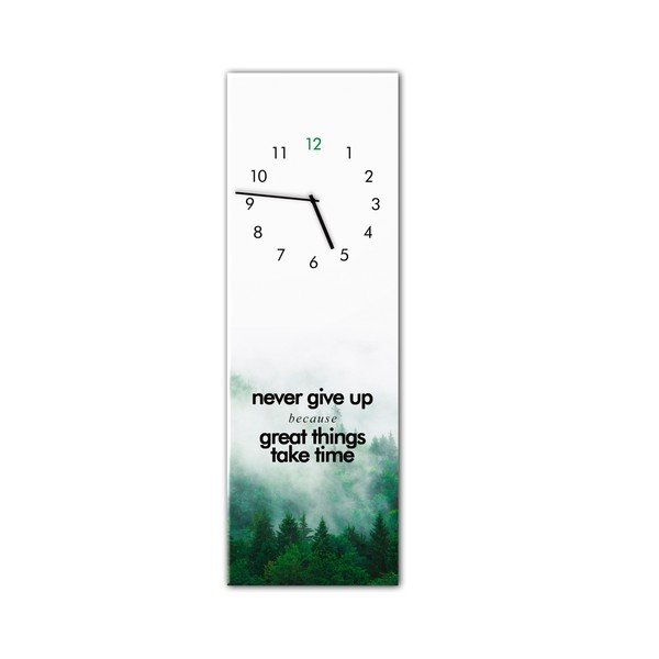 Sienas pulkstenis Styler Glassclock Great Things, 20 x 60 cm