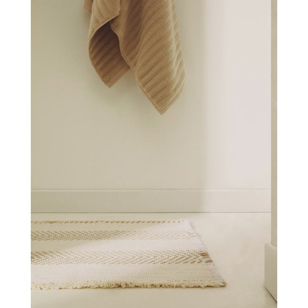 Bēšs vannas istabas paklājiņš 50x70 cm Bina – Kave Home-image-1