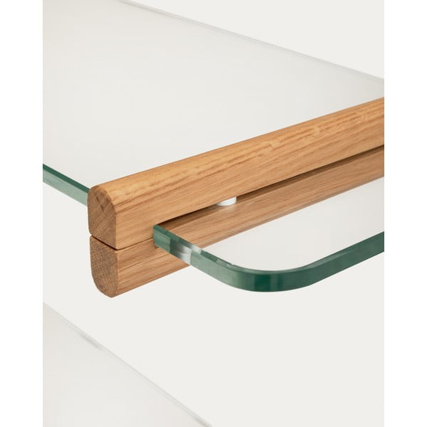 Dabīga toņa stikla modulārā plauktu sistēma 90x202x30,5 cm Sitra – Kave Home-image-3