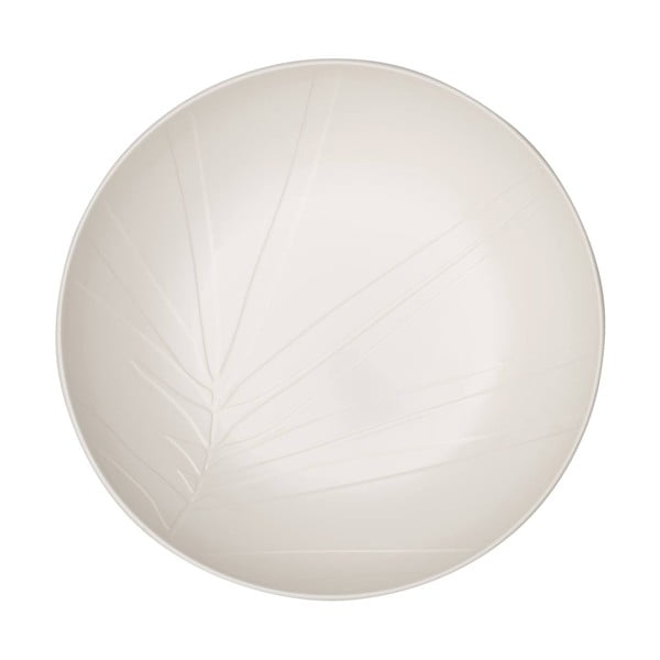 Balts porcelāna servēšanas trauks Villeroy & Boch Leaf, ⌀ 26 cm