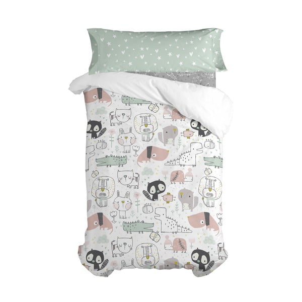 Bērnu kokvilnas palags Moshi Moshi Best Buddies, 90 x 200 cm-image-2