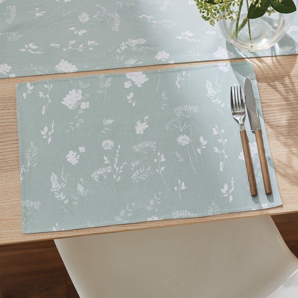 Auduma kājslauķis (2 gab.) 46x30 cm Meadowsweet Floral – Catherine Lansfield-image-1