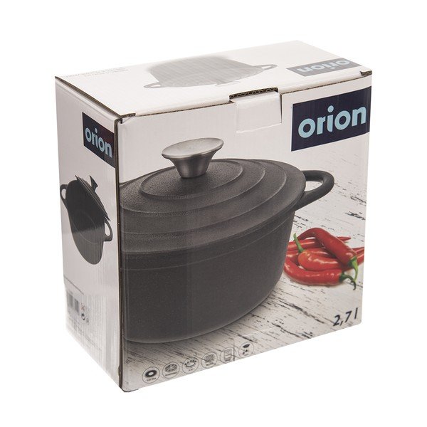 Čuguna katls ar vāku 2,7 l Litina – Orion-image-4