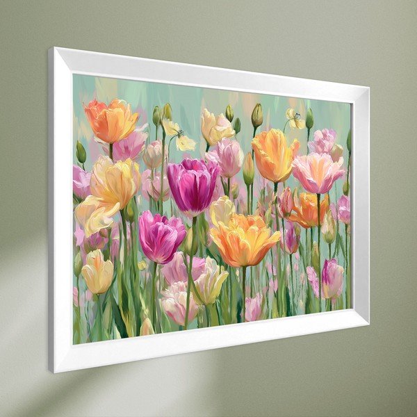Drukāta glezna ar rāmi 75x56 cm Spring Tulip – Styler-image-4