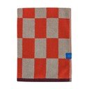 Oranžs/bēšs frotē dvielis no organiskās kokvilnas  70x133 cm Retro – Mette Ditmer Denmark