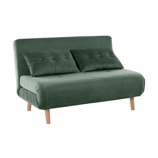 Zaļš samta dīvāns 125 cm Magalli – Støraa