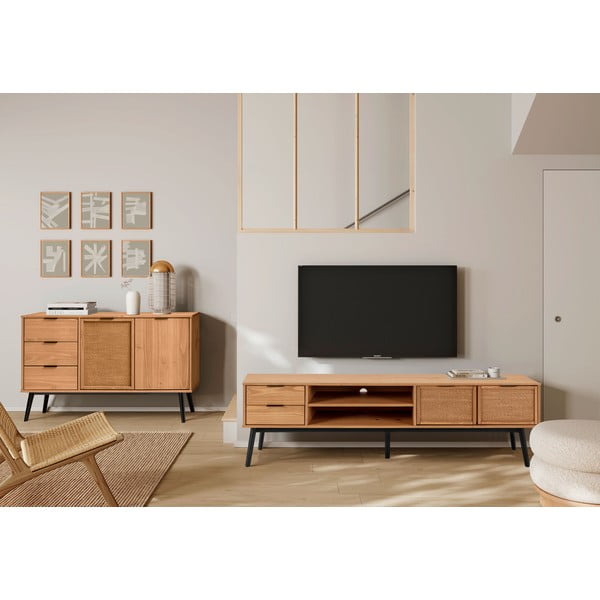 Priedes masīvkoka kumode 130x80 cm Natasha – Marckeric-image-1