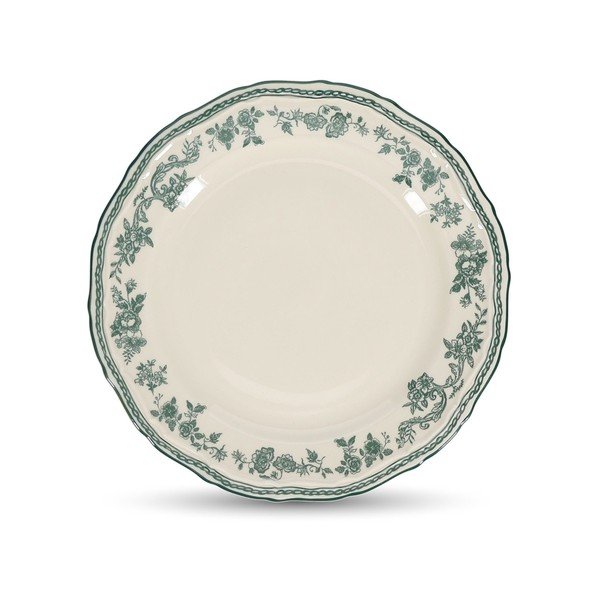 Zaļš/ziloņkaula krāsas deserta porcelāna šķīvis ø 21,5 cm Cyril – S|P Collection