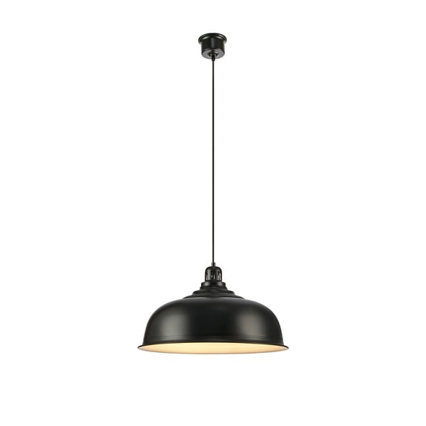 Melna piekaramā lampa ar metāla abažūru 50x50 cm Port – Markslöjd