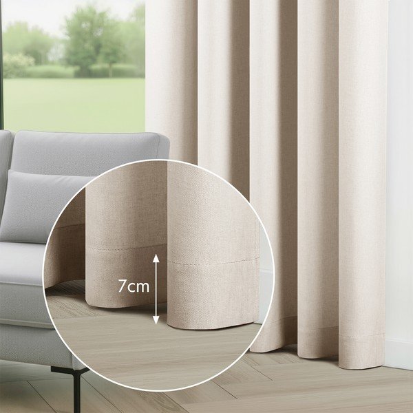 Krēmkrāsas daļēji gaismu necaurlaidīgs aizkars Calisto – Filumi-image-4