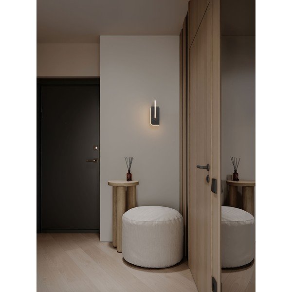 Gaiši pelēka metāla LED sienas lampa ar regulējamu spilgtumu Totem – Nova Luce-image-2