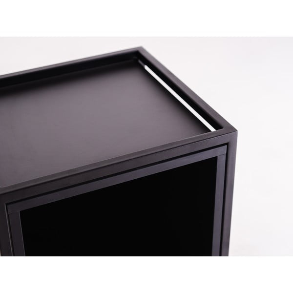 Melns grāmatplaukts 45x102 cm Skap – CustomForm-image-4