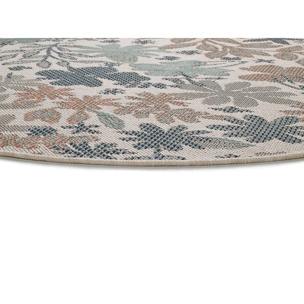Bēši zaļš āra paklājs Universāls Floral, ø 115 cm-image-2