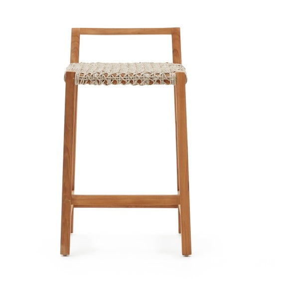 Dabīga toņa masīvkoka dārza bāra krēsls Giverola – Kave Home-image-2