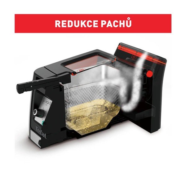 Melns/matētas sudraba krāsas friteris Clear Duo FR600D10 – Tefal-image-3