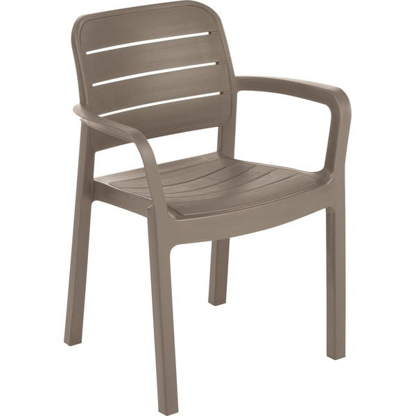 Gaiši brūns plastmasas dārza krēsls Tisara – Keter