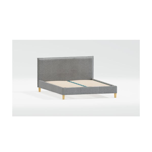 Polsterēta divvietīga gulta ar redelēm 140x200 cm Tina – Ropez