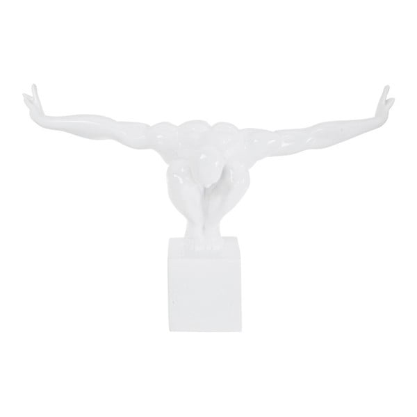 Balta dekoratīvā statuete Kare Design Athlete, 43 x 29