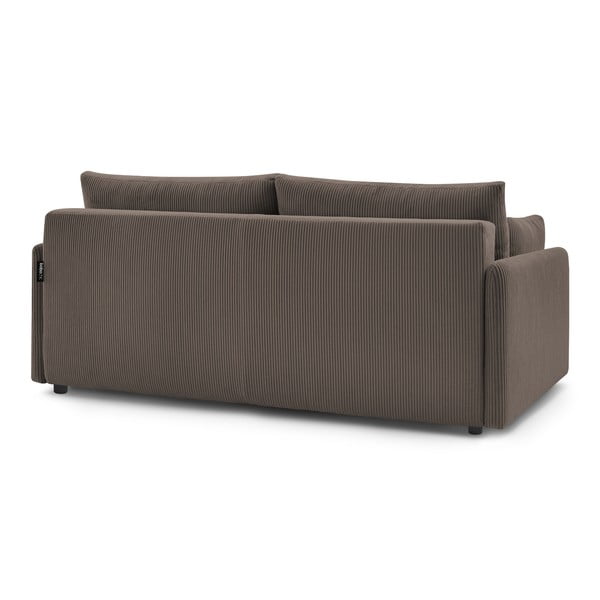 Brūns velveta salokāms dīvāns 211 cm Marcel – Bobochic Paris-image-4