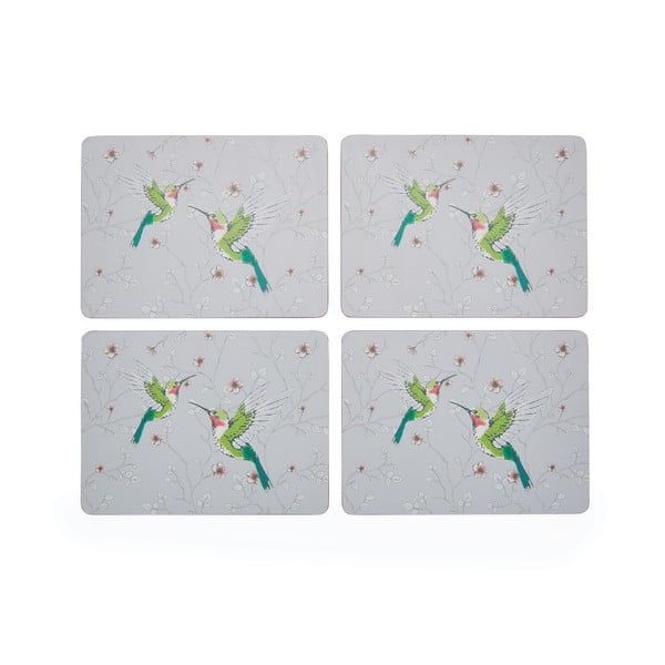 Korķa galda paliktnis (4 gab.) 29x21.5 cm Hummingbirds – Cooksmart ®