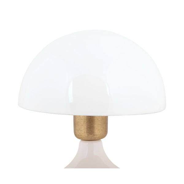 Balta galda lampa ar metāla abažūru (augstums 23 cm) Binc – Leitmotiv-image-2