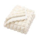 Krēmkrāsas mikroplīša/no mākslīgās kažokādas pleds 220x240 cm Igloo – douceur d'intérieur