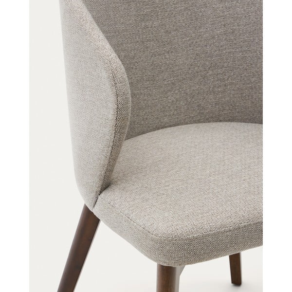 Bēšs polsterēts ēdamistabas krēsls Darice – Kave Home-image-1