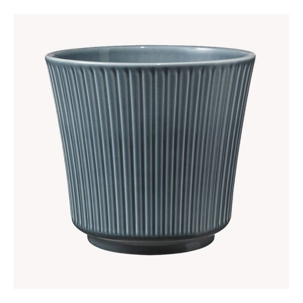 Zils keramikas puķu pods Big Pots Delphi, ø 17 cm