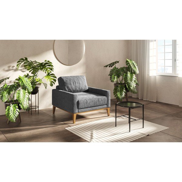 Gaiši pelēks atpūtas krēsls MESONICA Musso-image-1