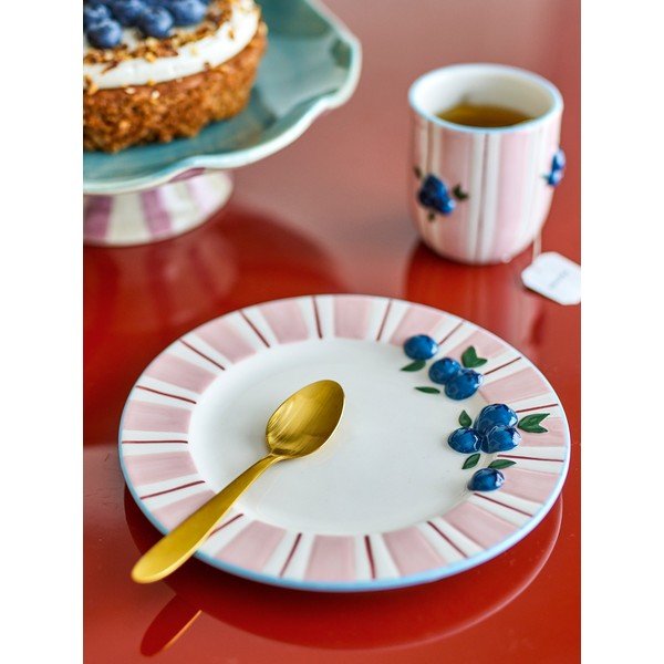 Rozā/krēmkrāsas deserta akmensmasas šķīvji (4 gab.) ø 20,5 cm Carry – Bloomingville-image-1