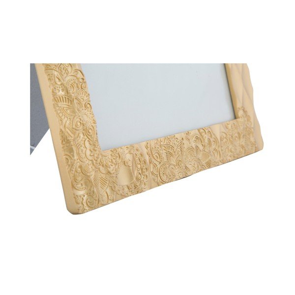 Dzeltens fotorāmis sveķu rāmī Mauro Ferretti Glam Carving, 20 x 25 cm-image-1