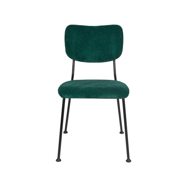 Tumši zaļi ēdamistabas krēsli (2 gab.) Benson – Zuiver-image-2